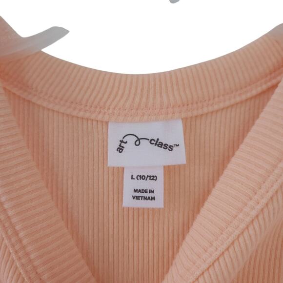 NEW Art Class Orange Tank Top Sleeveless Crew Neck Sherbert Large 10/12 Kids - Picture 3 of 3
